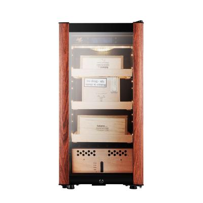 China Home Or Hotel Cigar Box Humidor Cabinet Wooden Electric Cigar Humidor 300 Capacity for sale