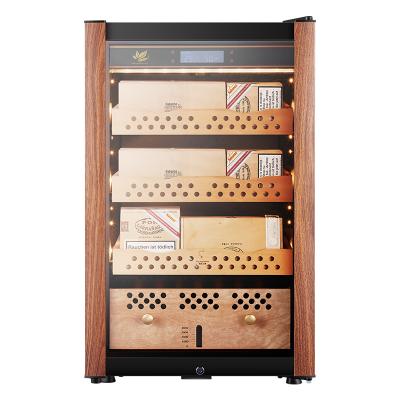 China H54X Quality Guarantee Wooden Refrigerated Cigar Fridge Humidifier for sale