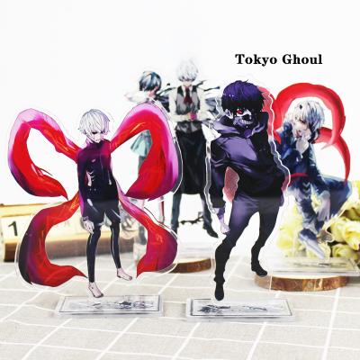 China Kaneki Ken Action Figure Anime Acrylic Card Standing Carry Ornament Tokyo Ghoul 15cm for sale