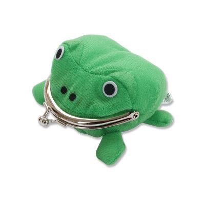 China Cute Decoration Fashion Anime Small Change Wallet Anime Green Frog Coin Loose Change Purse for sale