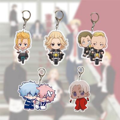 China Custom Carry New Item Tokyo Revengers Anime Figure Anime Keychain Key Chain Hanma Pendant Acrylic for sale