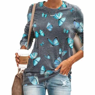 China European and American animal print women's new summer butterfly ultra-thin spring women's long-sleeved four-color long-sleeved four-color for sale