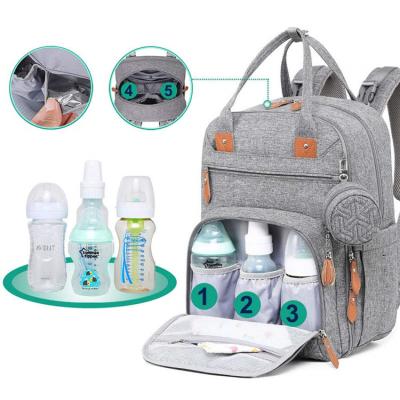 China 2021 High Quality Water Resistant 3 Multi Purpose In 1 Travel Mummy Baby Diaper Diaper Bag Waterproof Backpack for sale