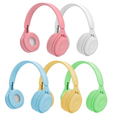 China Erfect Sound Cute Microphone Kids BT5.0 Wireless Headphone Gaming Earbuds Earphone Earbuds For Girls for sale