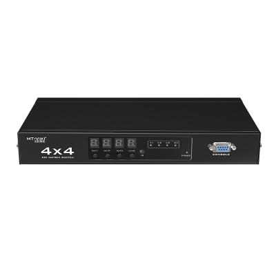 China With Power-up Memory Function Engineer Quality MT-VIKI SD HD 3G SD I/O 4 Port Live 4x4 SDI Matrix Changer for sale