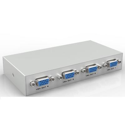 China Metal Housing China Factory 1080p 150MHz 1920*1440 1x4 4 Input 4 Output VGA Quad Splitter for sale