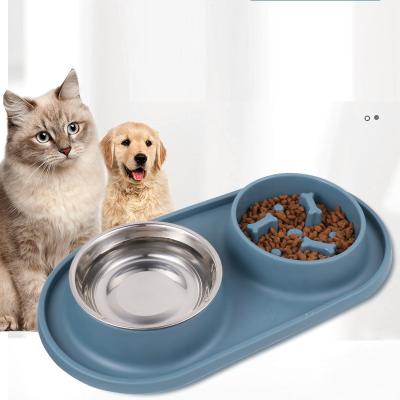 China Eco Sustainable Silicon Factory Wholesale Slow Bowl Pet Driver Dog Bowl for sale