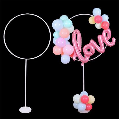 China Large Reusable White Balloon Stand Accessories Kit Column Stand Base Frame Kit Wedding Birthday Baby Decoration Balloon Arch Holder for sale