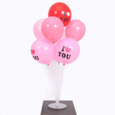 China Promotional Toy Amazon Hot Selling Clear Balloon Stand Kit with Base for Baby Shower Wedding Party Baloon Props Balloon Table Display for sale