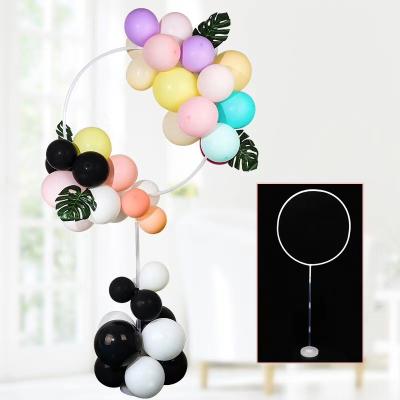 China Reusable Round Balloon Circle Arch Stand Kit Garland Holder Kit Background Display Props Wreath Ring Party for sale