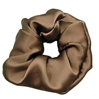 China Large Oversized 100% Satin Mulberry Silk Hair Scrunchies 6cm Pure Soft Breathable for sale