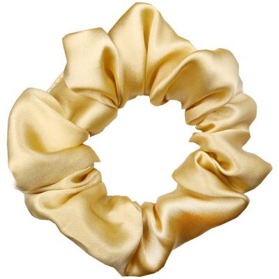 China Large 19 22 oversized mulberry silk 100% silk hair scrunchies soft and breathable custom momme satin for sale