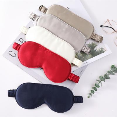 China Anti-wrinkle custom 3d sleep pure silk eyemask set luxury 100% mulberry silk eye mask for sale