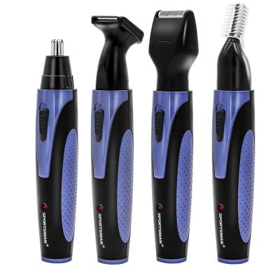 China SPORTSMAN SM-409 Low Noise Electric Sideburn Nose Hair Trimmer/Beard/Ear/Eyebrow Muti Function Hair Trimmer 4in1 for sale