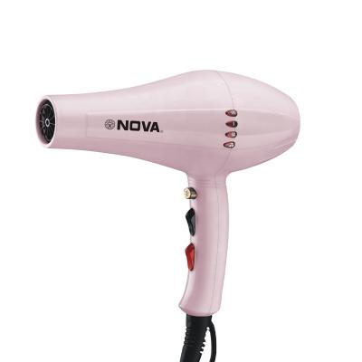 China Hotel New Product Nova 7900 3000W EU Pink Professional Hot and Cold Wind 2 Speeds Hair Fan Dryer for sale