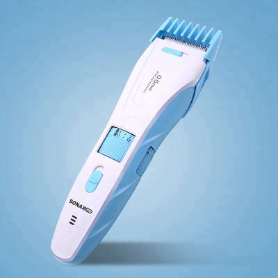 China 8000 Hair Trimmer SONAX PRO Baby Electric Hair Trimmer Washable Adjust Electric Hair Trimmer With Limit Comb, Lettering Head for sale