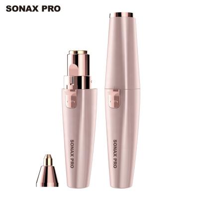 China SONAX PRO Best Hot Selling Luxury Mini Portable Multifunctional Eyebrow Trimmer Car Face Shaver For Woman Face Eyebrow Shaper Razor for sale