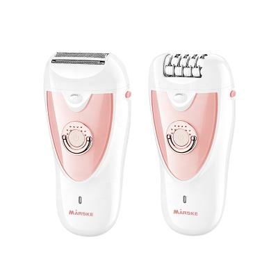 China Lady 2in1 Professional Marske Body Face Shaver Hair Remover Multifunctional Lady Epilator for sale