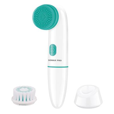 China PRO 0002 2in1 Electric Portable Waterproof Skin Revitalizer SONAX Home Use Facial Cleansing Sweep New Ultrasonic Deep Pore Cleansing Remover for sale