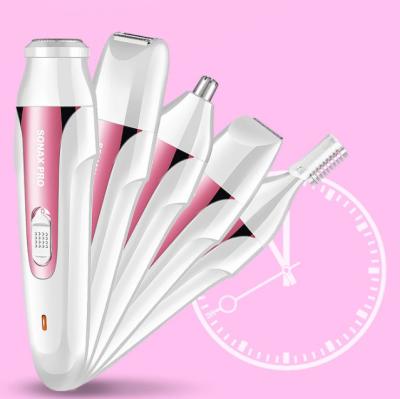 China SONAX 5in1 Beauty Women Electric Shaver Hair Remover Hair Remover 5in1 Rechargeable Shaver 5in1 Lady USB PRO USB Rechargeable Lady Shaver for sale