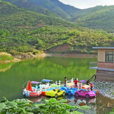 China Electric Haotong Polyethylene/Foot Pedal Polyethylene Boat for Lake 4 People Fiberglass Boat for Kids and Adults for sale