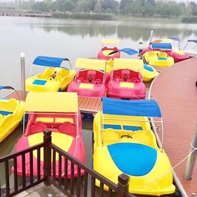 China Original New Novel Polyethylene Pedal Boat Electric Motor Adult Boat Amusement Equipment For Sale for sale