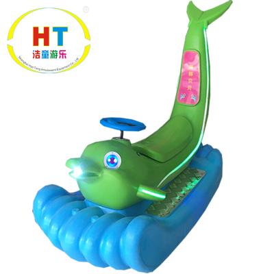 China Playground / Park Beautiful Wholesale Price OEM Factories Lighted Electric Dolphin Car for sale