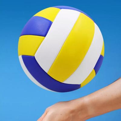 China Entertainment volleyball desktop size 5 pvc volleyball,traing/game machine stitching volleyball ball custom wholesale with sof leather for sale