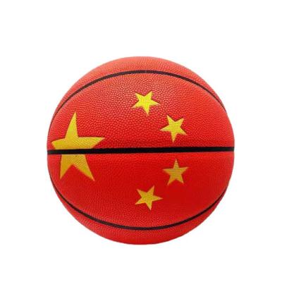 China Basketball Training Basketball 6/7 Official Custom Classic Ball PU Training/Basketball Game Size With Red Color Leather Basketball for sale