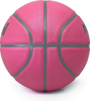 China Cheap size 7 ball basket official custom rubber basketball ball basket promotion basketball rubber ball for sale