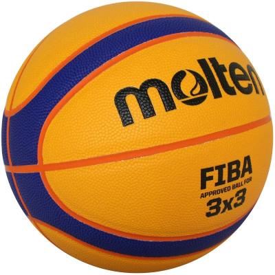 China Wholesale Official Leather Match Basketball PU Ball 3v3 Standard Basketball 3v3 Size 6 and Weigh Molten Basketball for sale