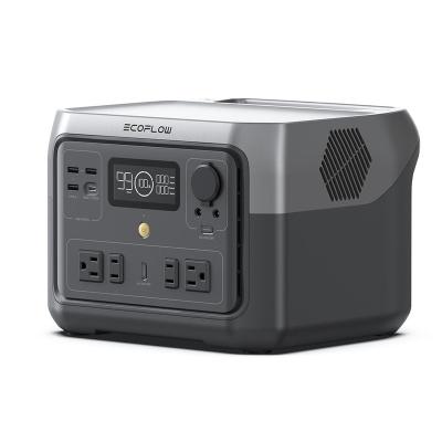 China Portable Portable Power Station RIVER 2 Max Power Station Lifepo4 Ecoflow Portable Solar Generator 500W 512Wh for sale