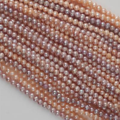 China Wholesale White True Strand Freshwater Pearl 7-8mmOval White Pearl Necklace For Jewelry Making Natural Freshwater Pearl for sale