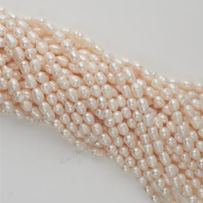 China Wholesale White True Strand Freshwater Pearl 9-10mmOval White Pearl Necklace For Jewelry Making Natural Freshwater Pearl for sale