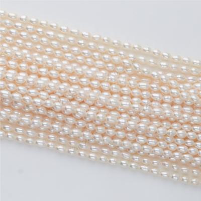 China Wholesale White True Strand Freshwater Pearl Bead 5-6mmMeasly Pearl Necklace For Jewelry Making Natural Freshwater Pearl for sale