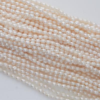 China Wholesale White True Strand Freshwater Pearl Bead 5-6mmMeasly Pearl Necklace For Jewelry Making Natural Freshwater Pearl for sale