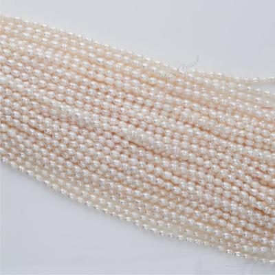 China Wholesale White True Strand Freshwater Pearl Bead 5-6mmMeasly Pearl Necklace For Jewelry Making Natural Freshwater Pearl for sale