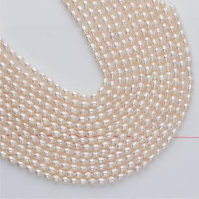 China Wholesale White True Strand Freshwater Pearl Bead 5-6mmMeasly Pearl Necklace For Jewelry Making Natural Freshwater Pearl for sale