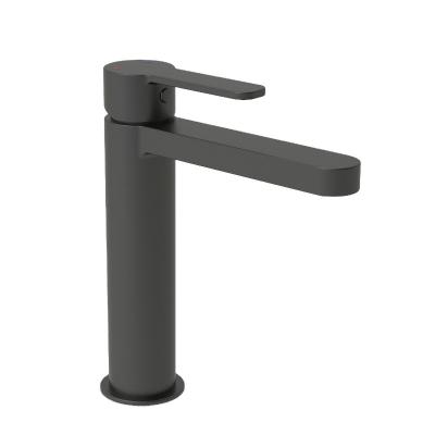 China Contemporary Single Control Lavatory Faucet Matte Black Lavatory Faucet for sale