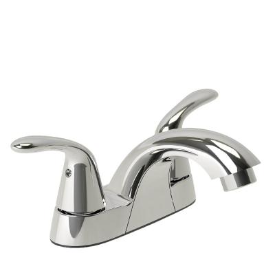 China Manufacturer Custom Wholesale Sanitary Ware Transitional Bathroom 4 Two-Handle Lav Faucet for sale