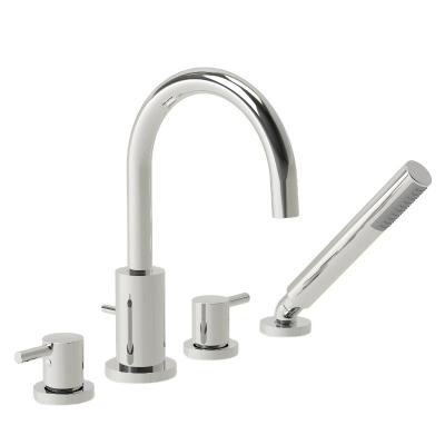 China 4 Hole Contemporary Roman Tub Filler Chrome for sale