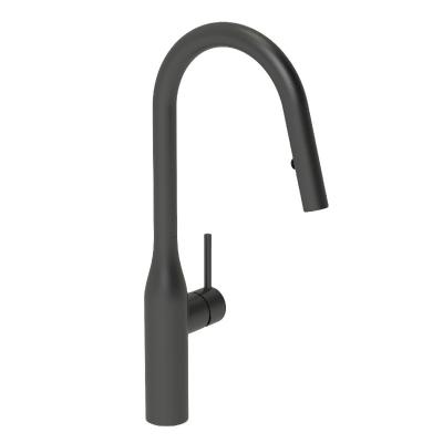 China Matte Black Contemporary Single Control Kitchen Pull Down Faucet for sale