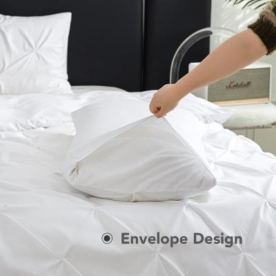 China 100% Washed White Bedding Duvet Cover Set King Washed Wholesale Double Soft Luxury Belgian Nondisposable Bed Linen Sets for sale