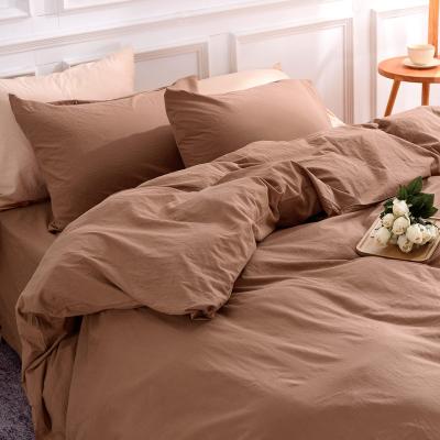 China Nondisposable Private Label Tops Selling Home Decor 2023 100% Linen Cotton Palm Sheet Set Solid Silk Comforter Sets for sale