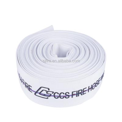 China Chinese Industrial Fire Department Manufacturers Wholesale White Rubber Lined Fire Hose Fabric for sale