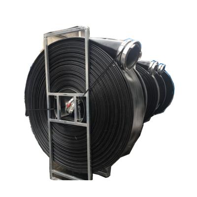 China agriculture irrigation & large diameter 10 inch general industrial lay use TPU flat hose reels high pressure water and oil discharge hose for sale