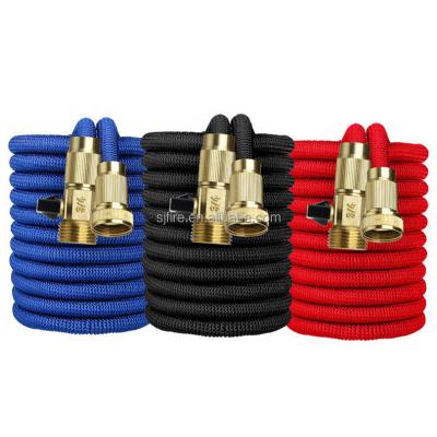 China PERFECT High Quality Low Cost Soft Stretch Brass Settlement Magic Expanding Garden Hose Adjustable for sale