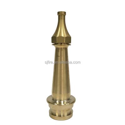 China 2.5 Inch Fire Fighting Nozzle Water Jet Spray Portable Brass Nozzle Fire Rescue Rescue for sale