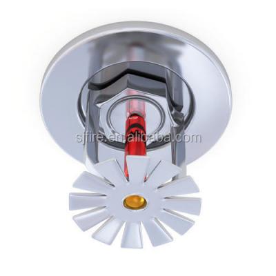 China Hot Sale Brass Small Fire Sprinkler Hidden Straight Fire Sprinkler Head Price for sale