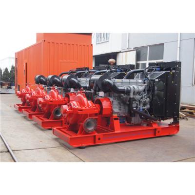 China High efficiency factory supply best quality fire fighting diesel water pump Cummins set centrifugal pump flow head for sale